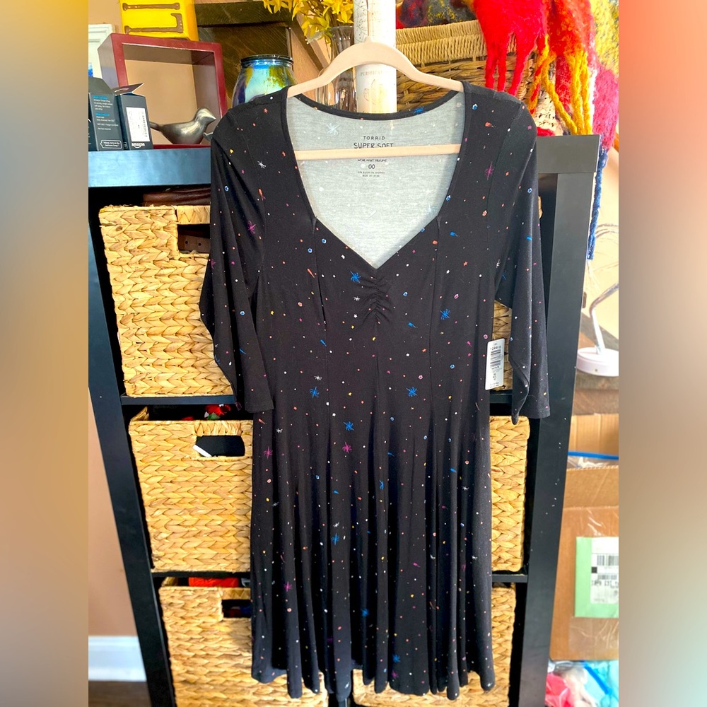 TORRID Half Sleeve Skater Dress w/pockets